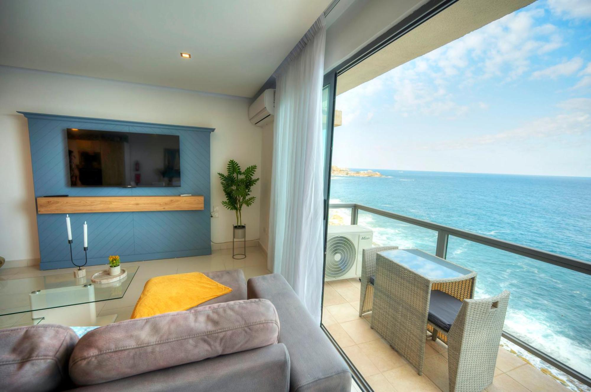 Modern, Large 3Bedroom, Spectacular Views Goslm-9 Sliema Exterior foto